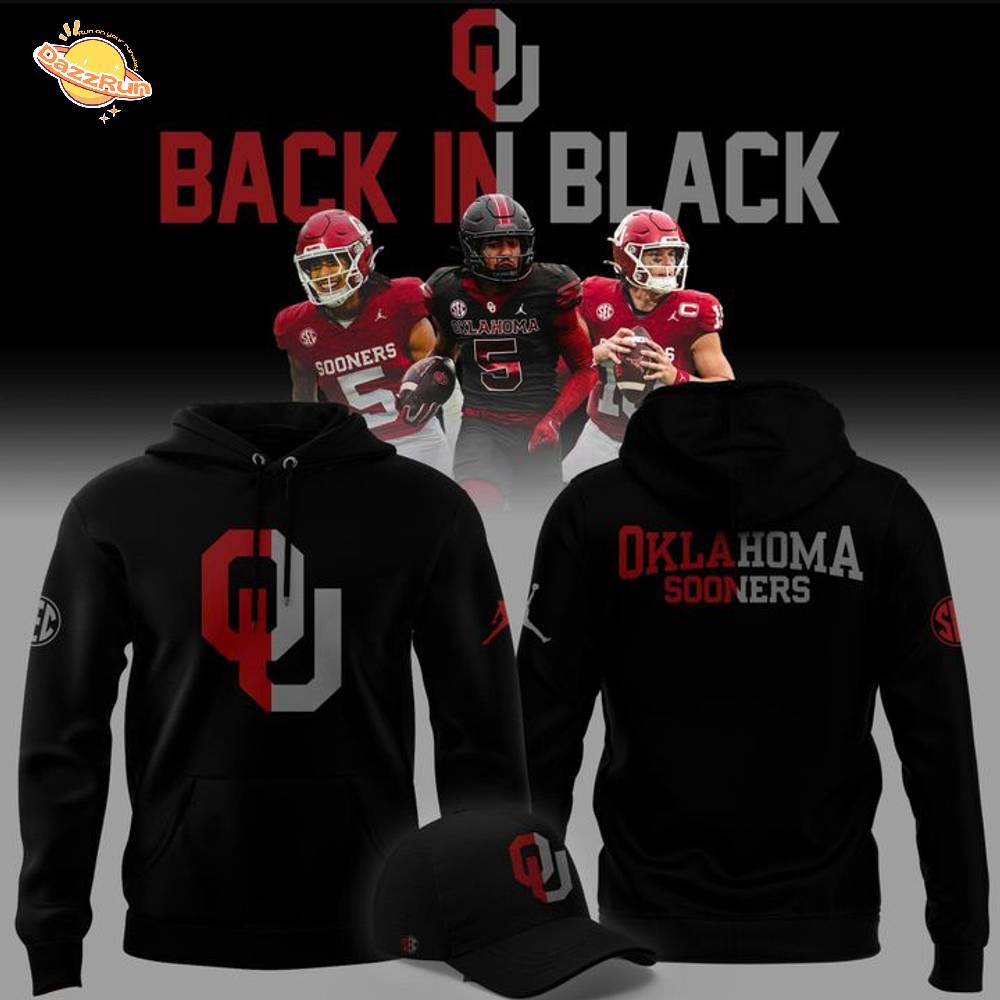 2025 limited edition Hoodie Oklahoma Sooners football "Back In Black" for fans 2025 limited edition Hoodie Oklahoma Sooners football "Back In Black" for fans
