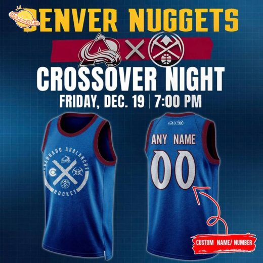 Colorado Avalanche x Denver Nuggets Crossover Night Basketball Jersey
