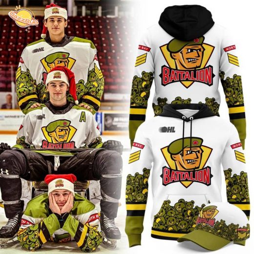 Limited Edition North Bay Battalion” Teddy Bear Toos ” Hoodie 2025