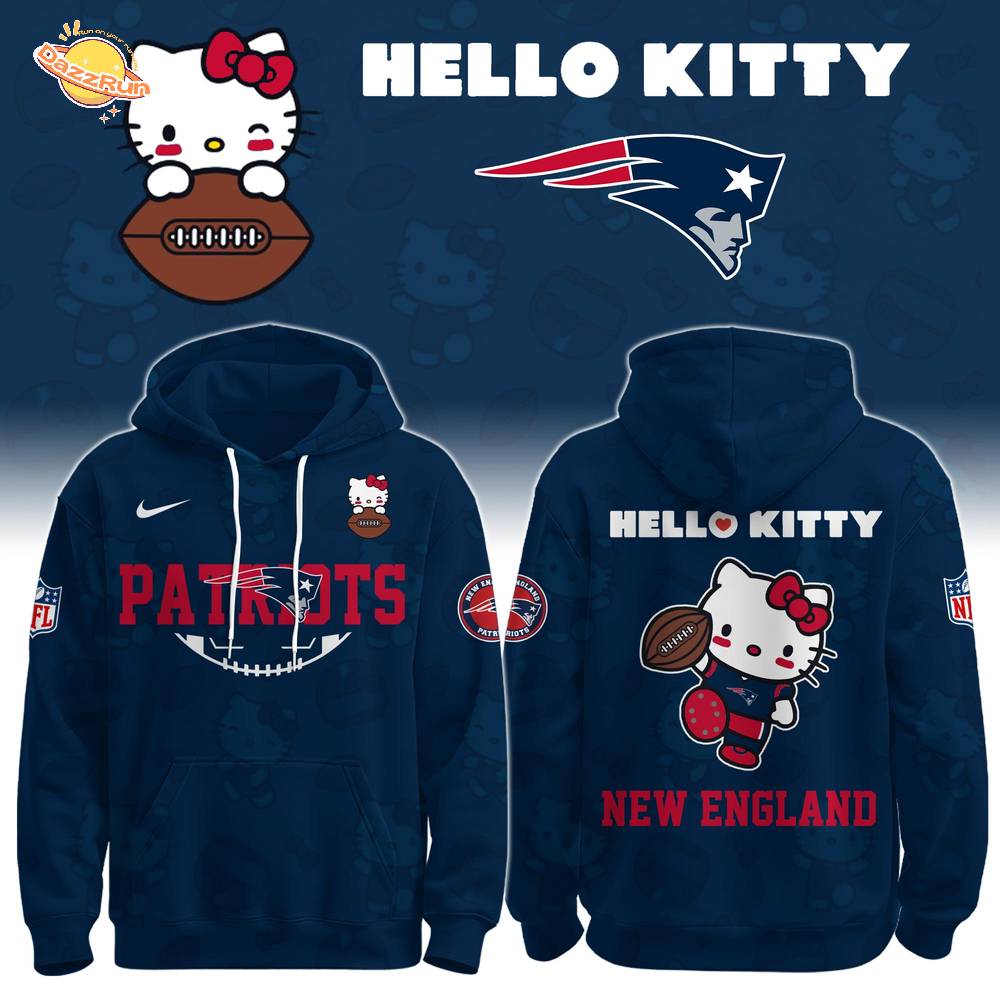 NE Patriots Special Hello Kitty Limited Edition Hoodie NE Patriots Special Hello Kitty Limited Edition Hoodie