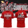 Black Georgia Bulldogs 2025 SEC Football Champions Locker Room T-Shirt