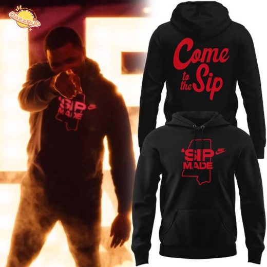 Special 2025 Ole Miss “Sip Made” Black Hoodie