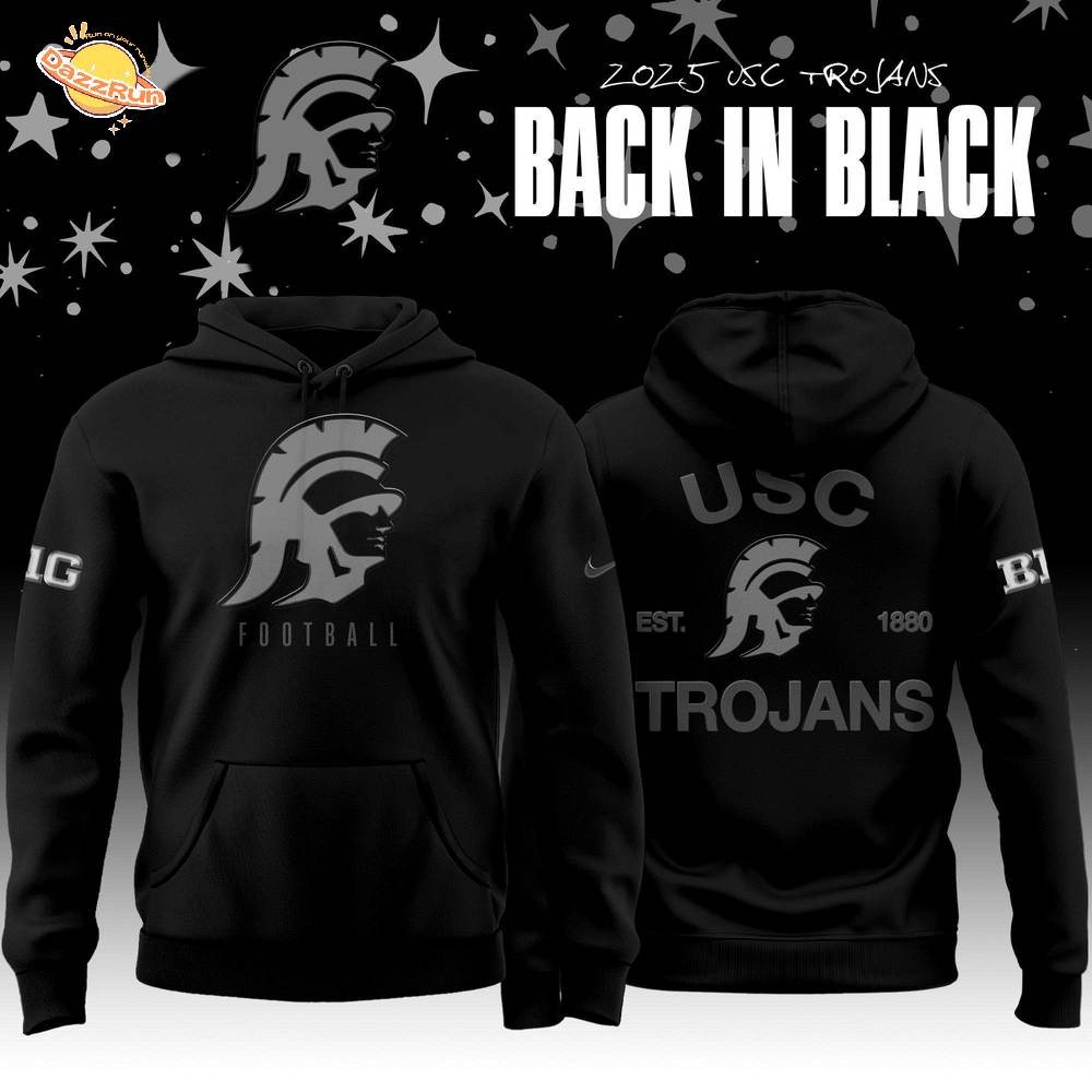 USC Trojans football Back In Black 2025 Special Edition Hoodie USC Trojans football Back In Black 2025 Special Edition Hoodie