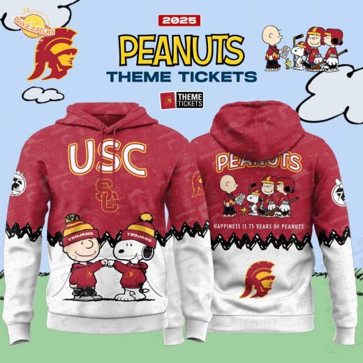 USC Trojans x 75th Anniversary Of Peanuts 2025 Hoodie