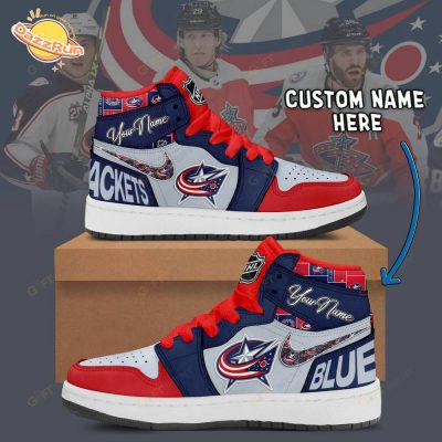 Columbus Blue Jackets Air Jordan 1 – Personalized Sports Footwear