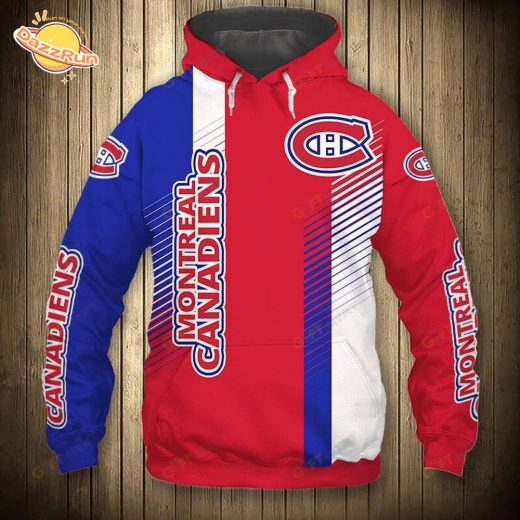 Montreal Canadiens Hoodie 3D T13 – Enhanced 3D Design