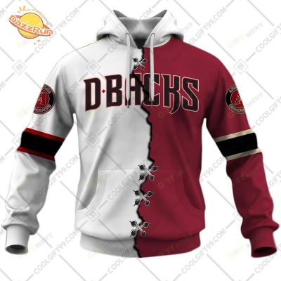 Personalized MLB Arizona Diamondbacks Mix Jersey Hoodie – Custom Baseball Gear