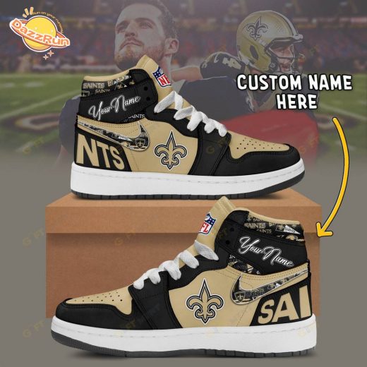 Personalized New Orleans Saints Air Jordan 1 – Custom Sports Sneakers