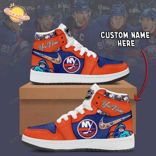 Personalized New York Islanders Air Jordan 1 – Custom Athletic Shoes