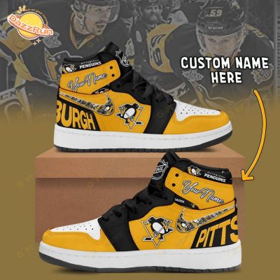 Pittsburgh Penguins Air Jordan 1 – Personalized Athletic Shoes