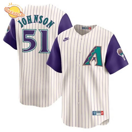 Custom Men’s Arizona Diamondbacks Nike Cream Throwback Cooperstown Collection Limited Jersey