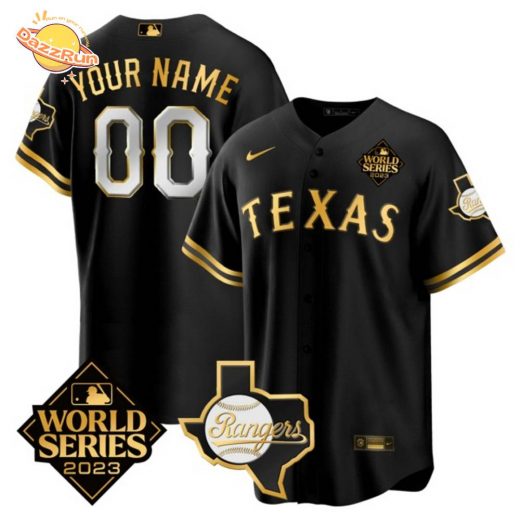 Custom Texas Rangers World Series Champions Jersey