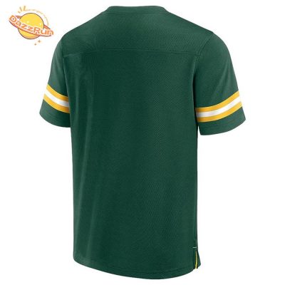 Green Bay Packers NFL Hashmark V-Neck Short Sleeve Jersey