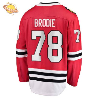 T.J. Brodie Chicago Blackhawks Breakaway Home Jersey – NHL Fanatics