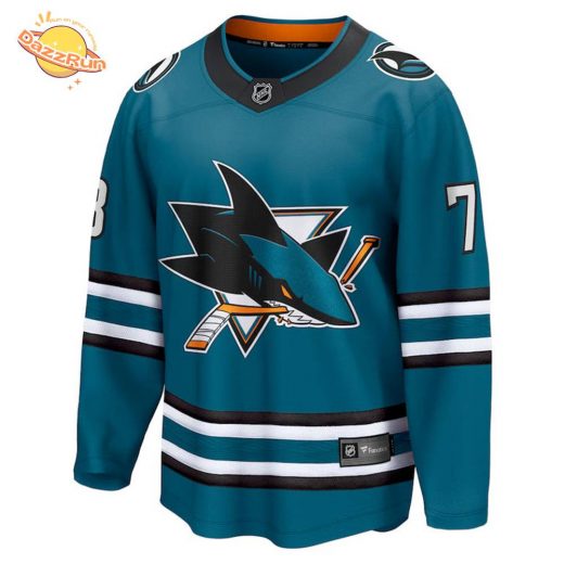 woo image2F2024 09 182FTyler Toffoli San Jose Sharks Breakaway Home Jersey NHL Fanatics 3