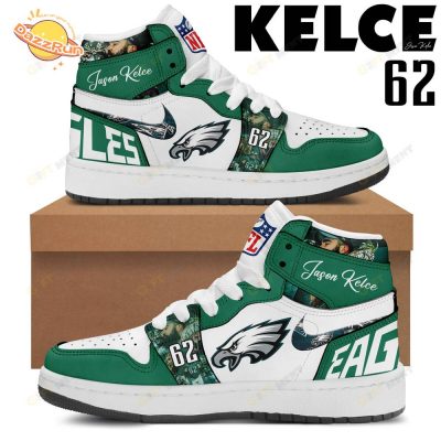 Jason Kelce Philadelphia Eagles Tribute Air Jordan 1 Sneakers