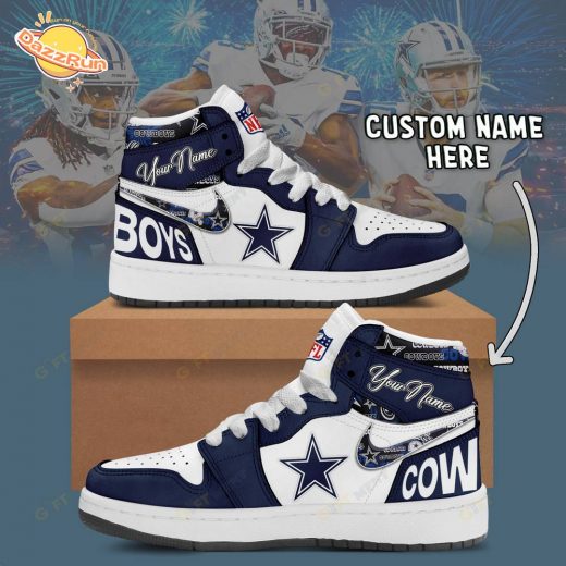 Personalized Dallas Cowboys Air Jordan 1 Sneakers