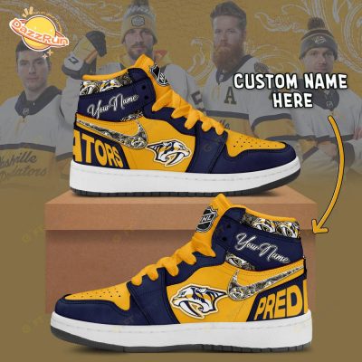 Personalized Nashville Predators Air Jordan 1 Sneakers