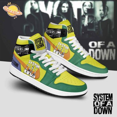 System Of A Down Premium Air Jordan 1 Sneaker Boots