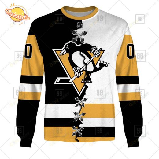 Custom Pittsburgh Penguins NHL Mix Jersey