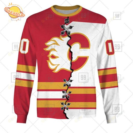 Personalized Calgary Flames NHL Mix Jersey