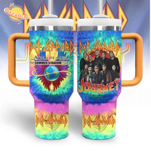 Def Leppard Music-Themed 40Oz Stainless Steel Tumbler with Handle