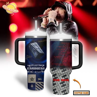 Eminem Music Custom 40Oz Stainless Steel Tumbler with Handle