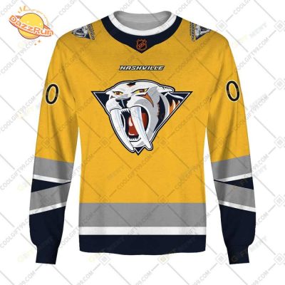 Personalized Nashville Predators Reverse Retro Jersey