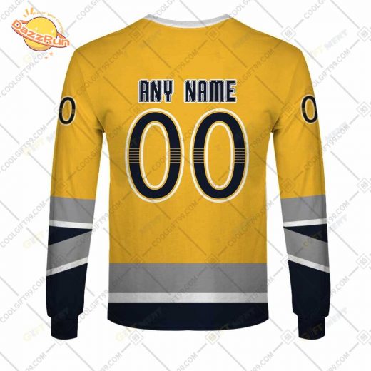 Personalized Nashville Predators Reverse Retro Jersey