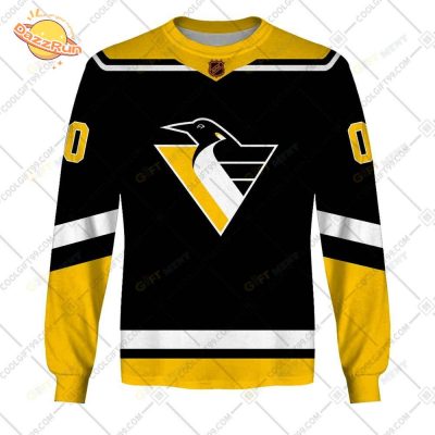 Personalized Pittsburgh Penguins Reverse Retro Jersey