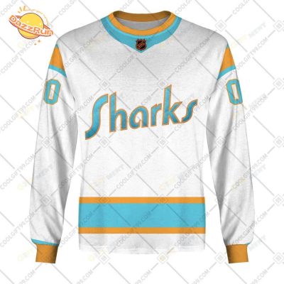 Personalized San Jose Sharks Reverse Retro Jersey