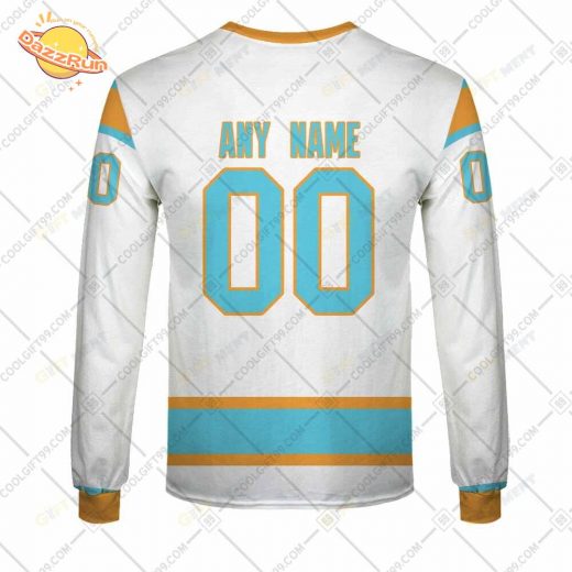 Personalized San Jose Sharks Reverse Retro Jersey