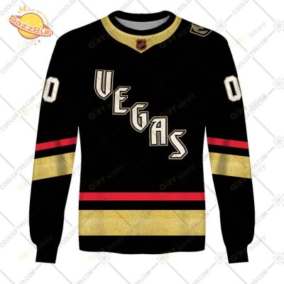 Personalized Vegas Golden Knights Reverse Retro Jersey