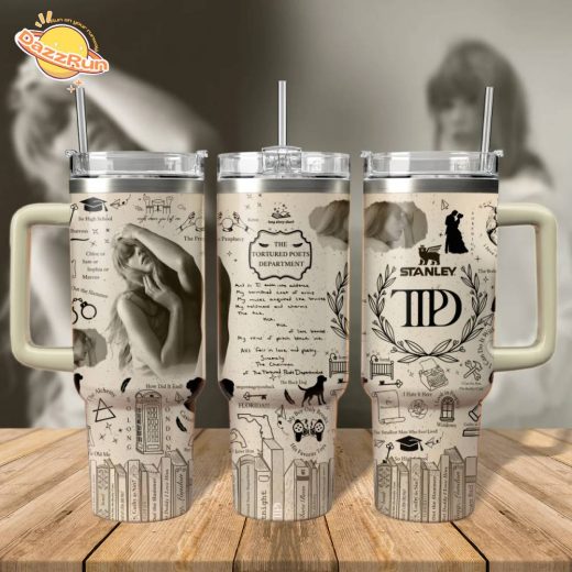 Taylor Swift Custom 40Oz Stainless Steel Tumbler with Handle