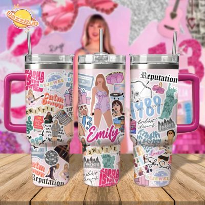 Taylor Swift Music Stanley Quencher 40Oz Tumbler with Handle