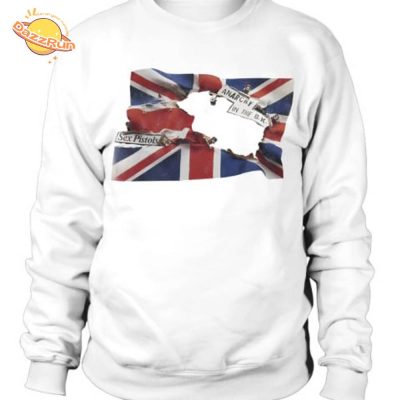 Unisex Anarchy In The UK Flag Sweatshirt – Double-Sided