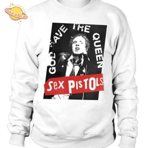 Unisex God Save The Queen Sweatshirt – White