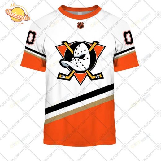 Custom Anaheim Ducks Reverse Retro T-Shirt