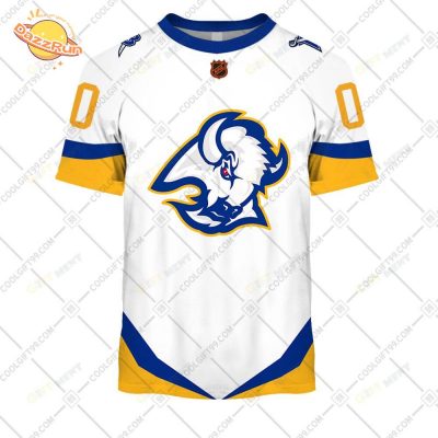 Custom Buffalo Sabres Reverse Retro T-Shirt