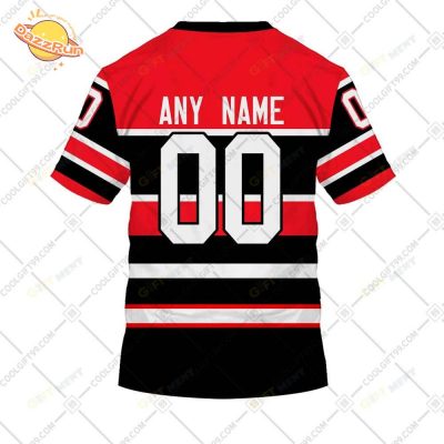 Custom Chicago Blackhawks Reverse Retro T-Shirt