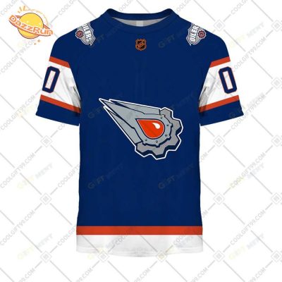 Custom Edmonton Oilers Reverse Retro T-Shirt