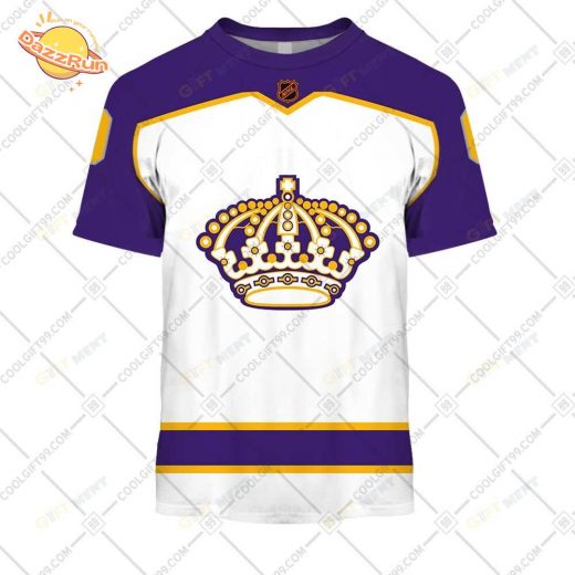 Custom Los Angeles Kings Reverse Retro T-Shirt