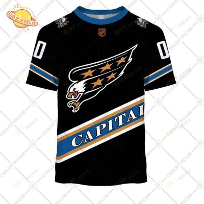 Custom Washington Capitals Reverse Retro T-Shirt