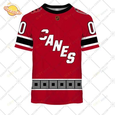 Personalized Carolina Hurricanes Reverse Retro T-Shirt