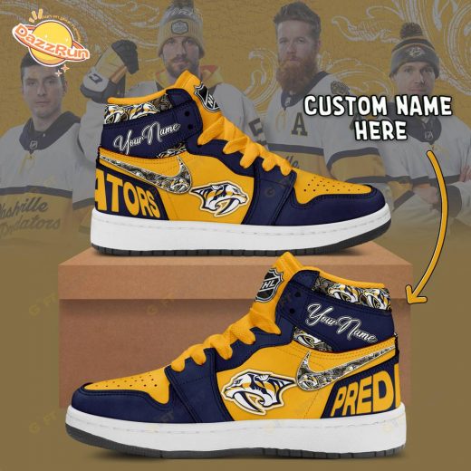 Personalized Nashville Predators Air Jordan 1 Sneakers