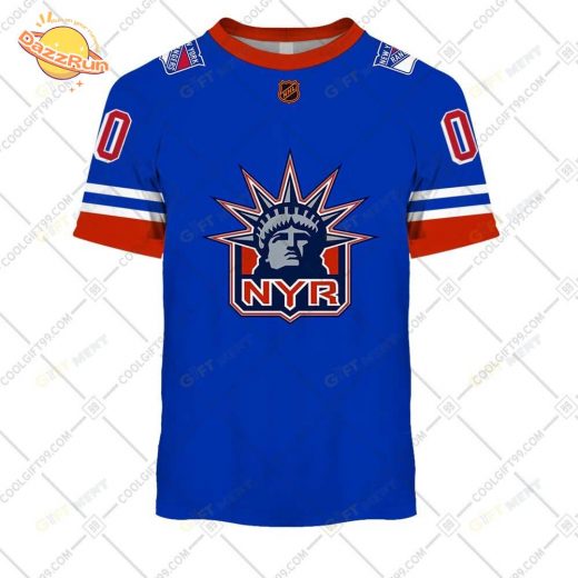 Personalized New York Rangers Reverse Retro T-Shirt