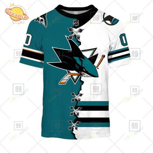 Personalized San Jose Sharks Mix Jersey