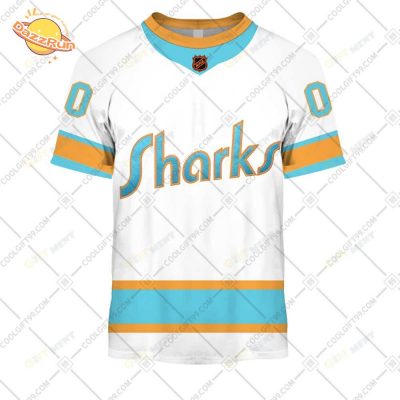 Personalized San Jose Sharks Reverse Retro T-Shirt