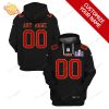 San Francisco 49ers Custom Name and Number Hoodie Jersey