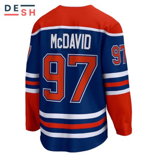 Connor McDavid Edmonton Oilers NHL Fanatics Breakaway Royal Home Jersey